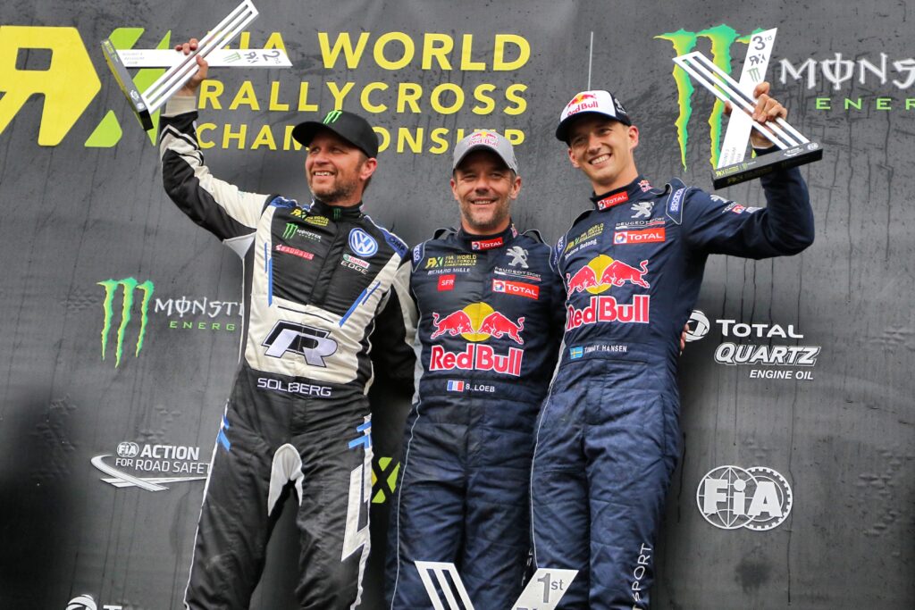Sebastien Loeb wins and Timmy Hansen 3:rd
